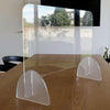 SNEEZE GUARD Acrylic Protecive Barrier Desk Checkout Shield Screen 60x60cm