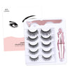 Waterproof Magnetic Eyeliner kit 5 Pairs Eyelashes and Tweezer Lashes Set 1