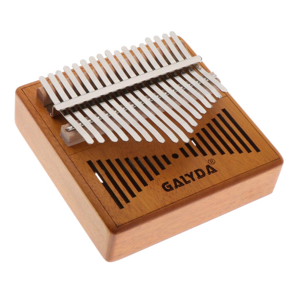 2020 New Kalimba 17 Key Thumb Piano Mbira with Bag Tuner Hammer Yellow