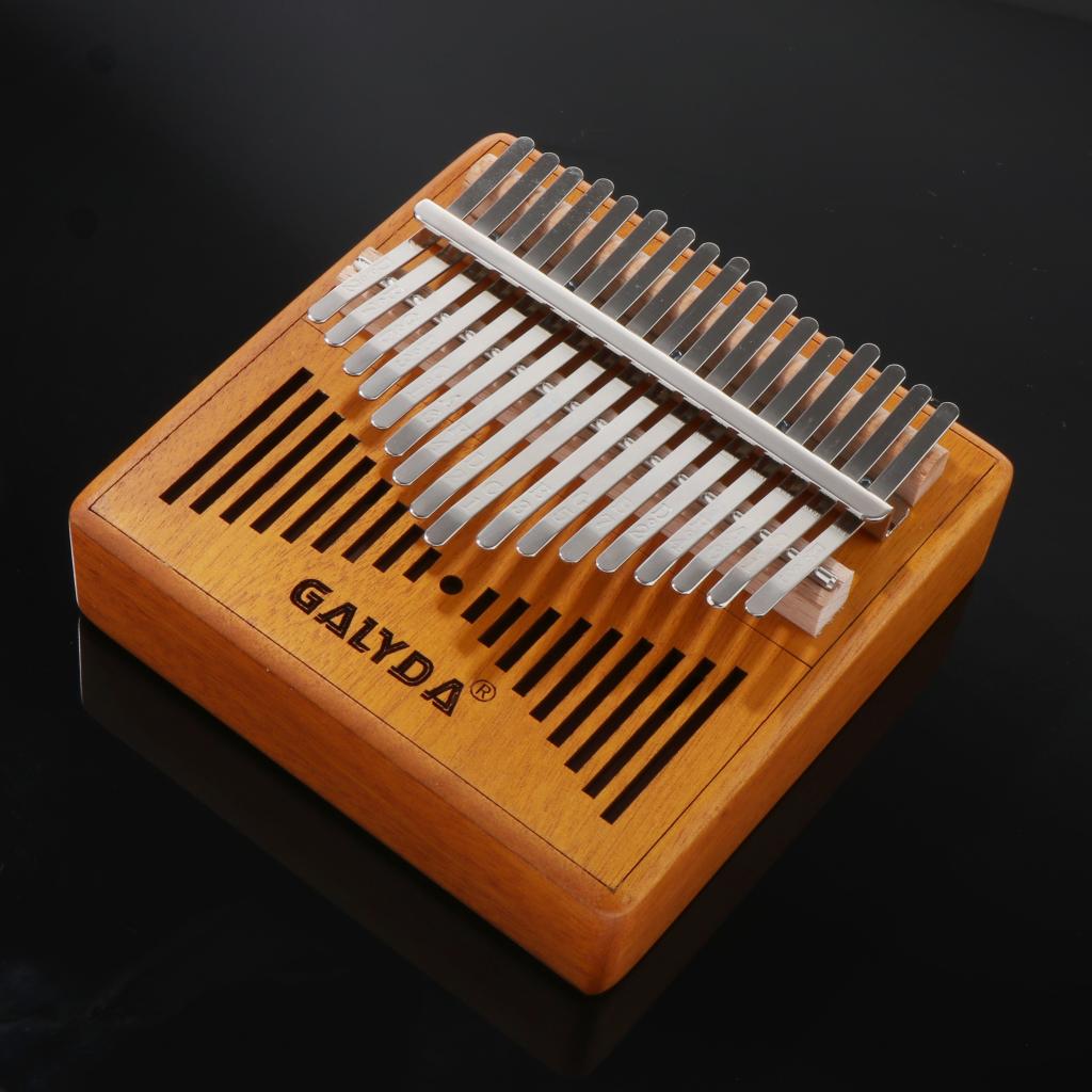 2020 New Kalimba 17 Key Thumb Piano Mbira with Bag Tuner Hammer Yellow