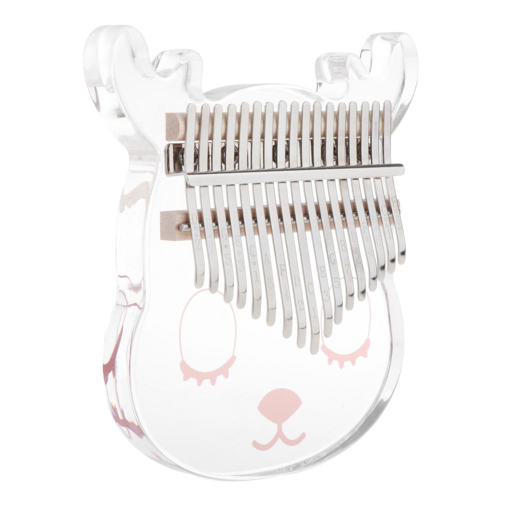 Cartoon Animal-shaped New Kalimba 17 Key Thumb Piano Crystal - Cute Deer