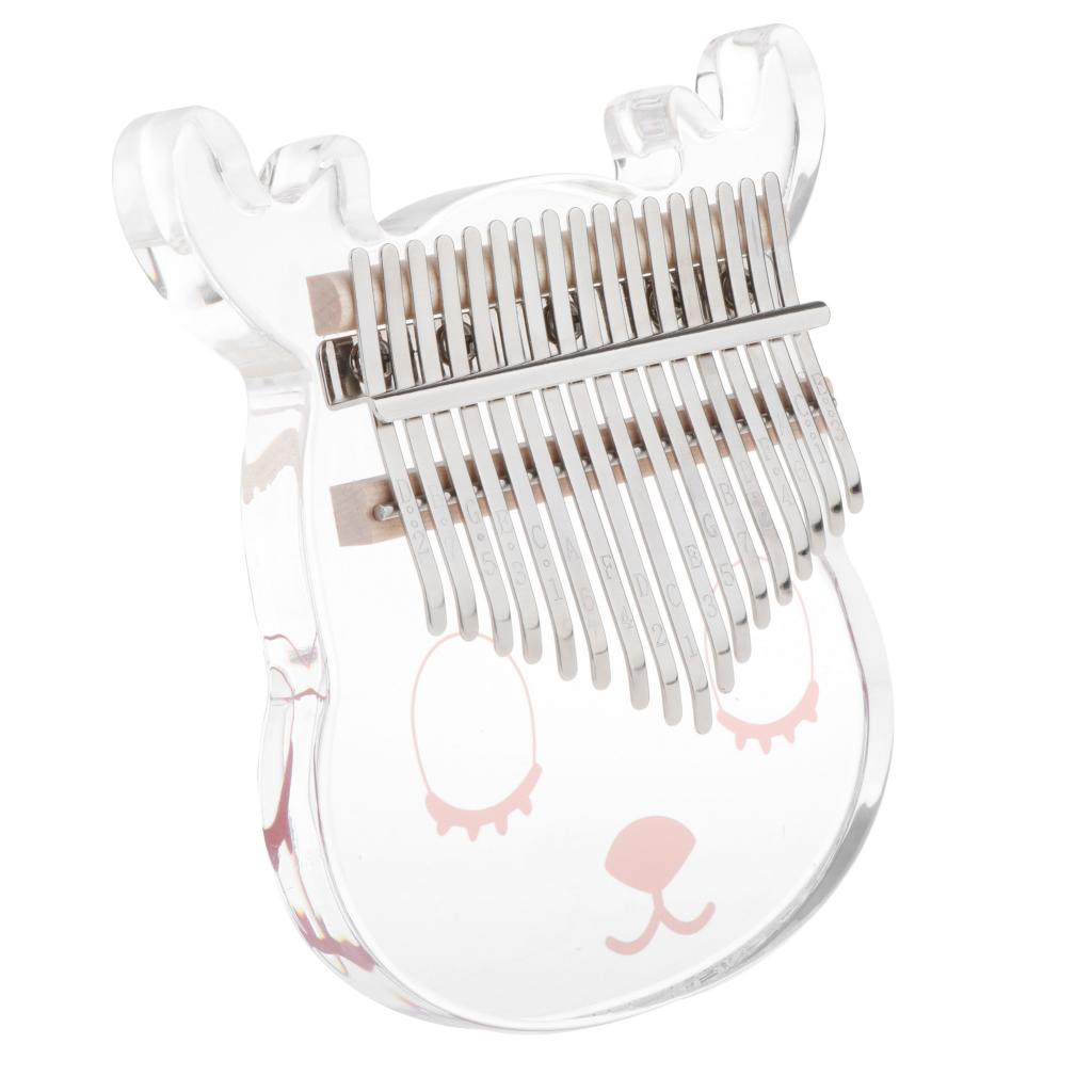 Cartoon Animal-shaped New Kalimba 17 Key Thumb Piano Crystal - Cute Deer