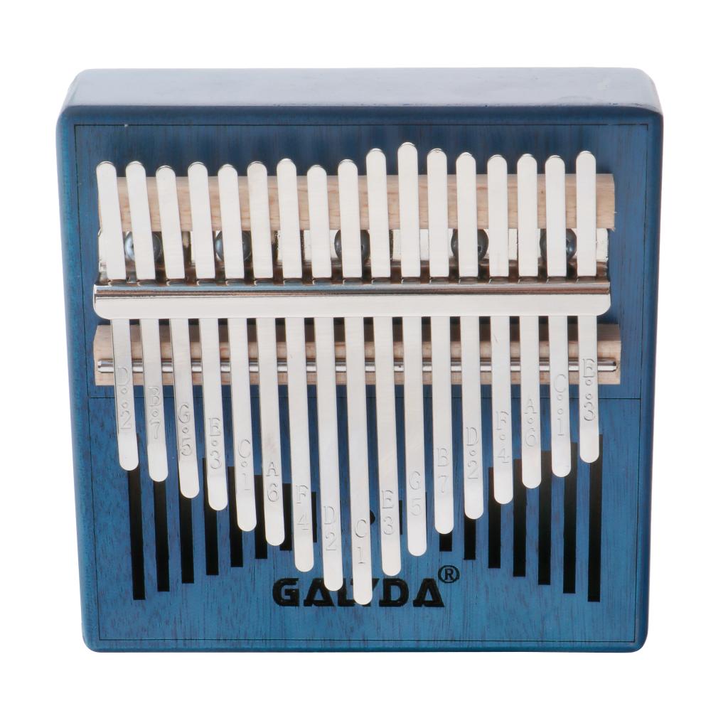 2020 New Kalimba 17 Key Thumb Piano Mbira with Bag Tuner Hammer Blue