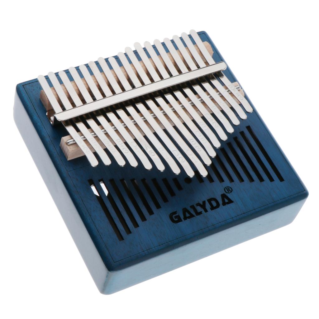 2020 New Kalimba 17 Key Thumb Piano Mbira with Bag Tuner Hammer Blue