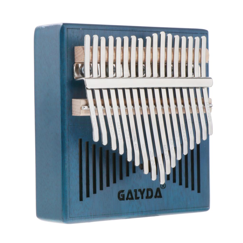 2020 New Kalimba 17 Key Thumb Piano Mbira with Bag Tuner Hammer Blue