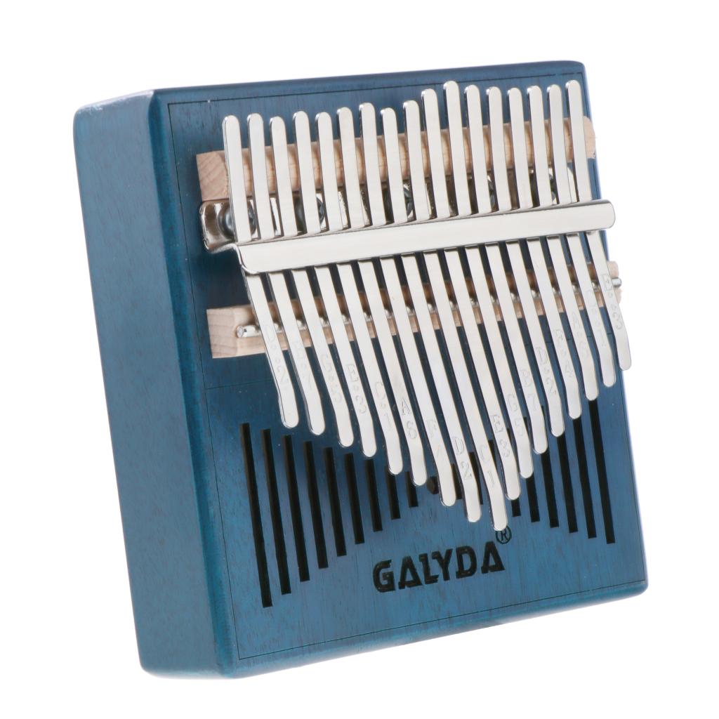 2020 New Kalimba 17 Key Thumb Piano Mbira with Bag Tuner Hammer Blue