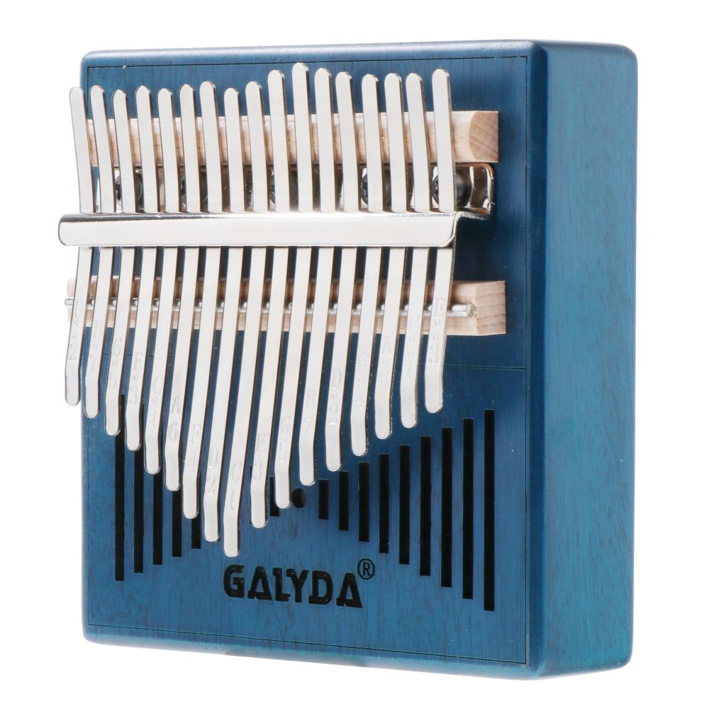 2020 New Kalimba 17 Key Thumb Piano Mbira with Bag Tuner Hammer Blue