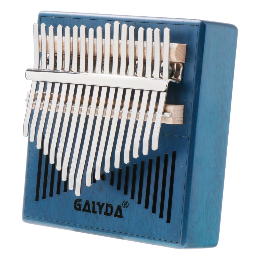 2020 New Kalimba 17 Key Thumb Piano Mbira with Bag Tuner Hammer Blue