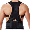 Adjustable Posture Corrector Spine Back Shoulder Correction Belt Black XXL