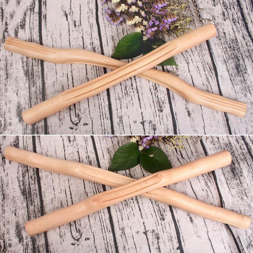 Wooden Gua Sha Scraping Massage Tools for Back Shoulder Neck Waist Leg 4 Pcs