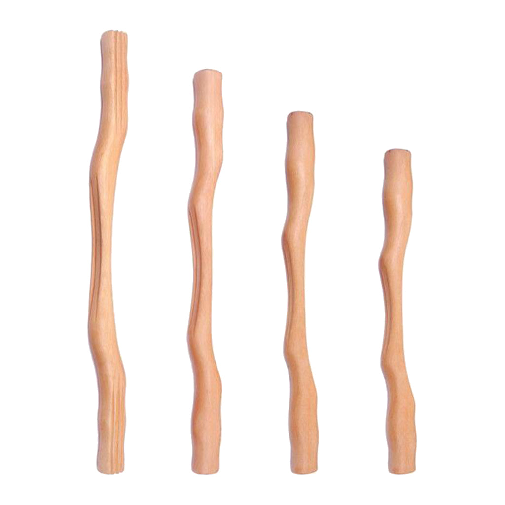 Wooden Gua Sha Scraping Massage Tools for Back Shoulder Neck Waist Leg 4 Pcs