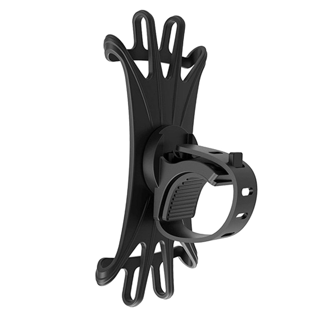 360 Rotating Bike Motorbike Bicycle Elastic Band Phone Mount Holder Black