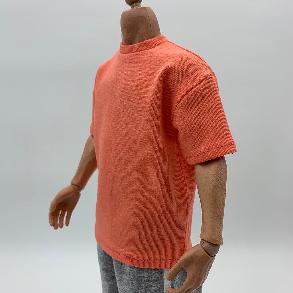 1/6 Scale Green Long Sleeve T-Shirt for 12'' Hot Toy Male Action Figure Body Orange