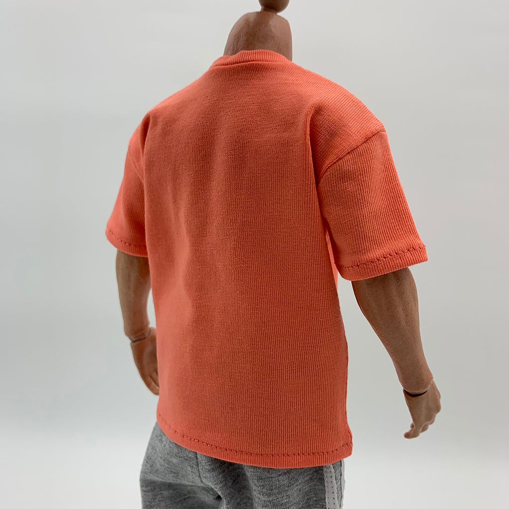 1/6 Scale Green Long Sleeve T-Shirt for 12'' Hot Toy Male Action Figure Body Orange