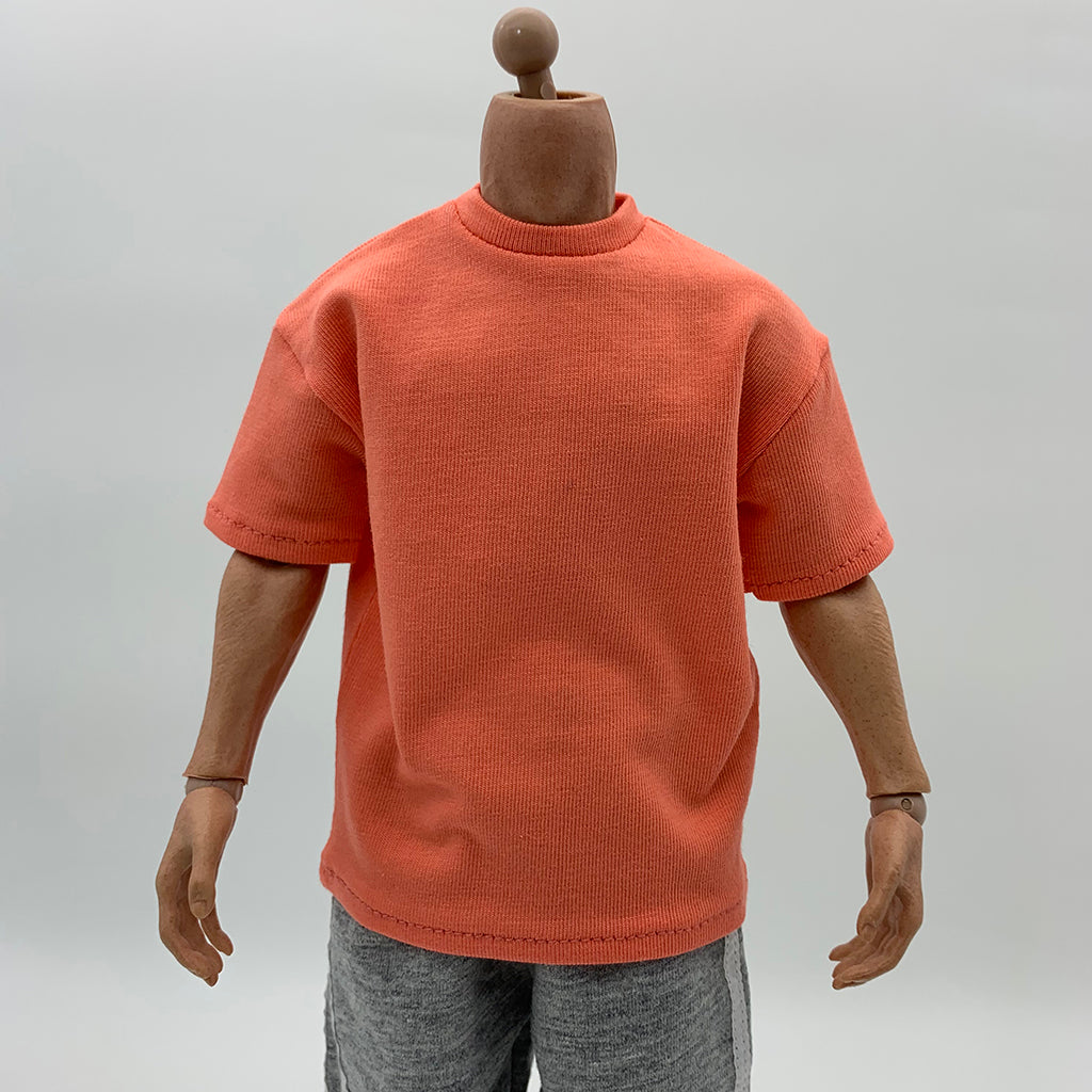 1/6 Scale Green Long Sleeve T-Shirt for 12'' Hot Toy Male Action Figure Body Orange