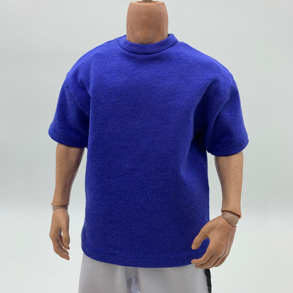 1/6 Scale Green Long Sleeve T-Shirt for 12'' Hot Toy Male Action Figure Body Blue