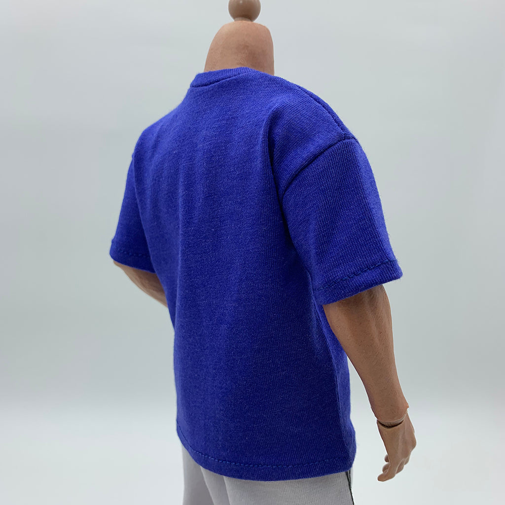 1/6 Scale Green Long Sleeve T-Shirt for 12'' Hot Toy Male Action Figure Body Blue