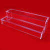 2 Step Removable Ladder Acrylic Show Stand Shelf Organizer For Cosmetics Toy 30x10x6cm