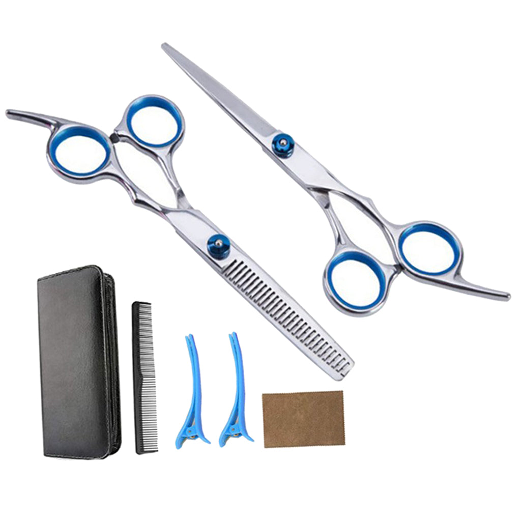 Salon Barber Hair Cutting Scissors Stylist Shears Hairdressing Full Set F