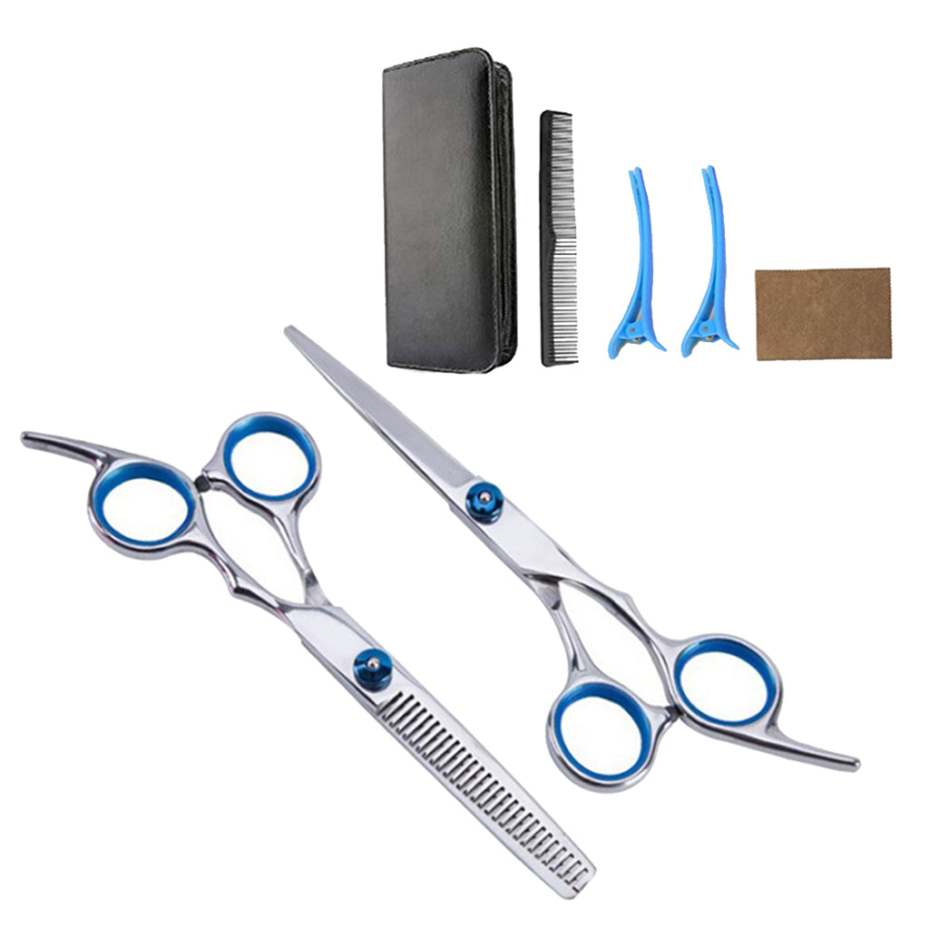 Salon Barber Hair Cutting Scissors Stylist Shears Hairdressing Full Set F