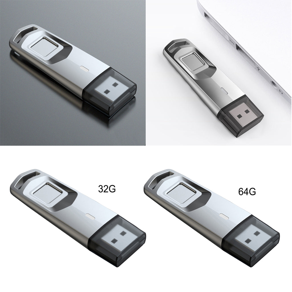 High Speed Recognition Fingerprint Encrypted Flash Drive Stick USB3.0 32GB