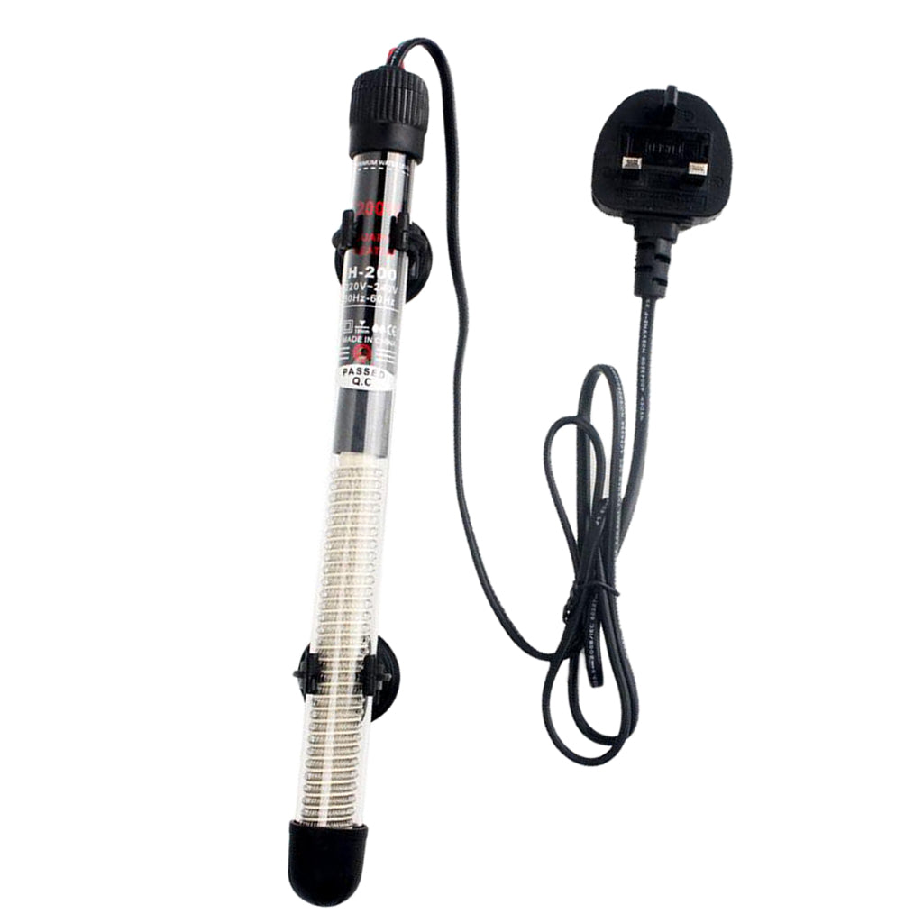 Adjustable Aquarium Fish Tank Water Heater for Fish Tank UK Plug 200W