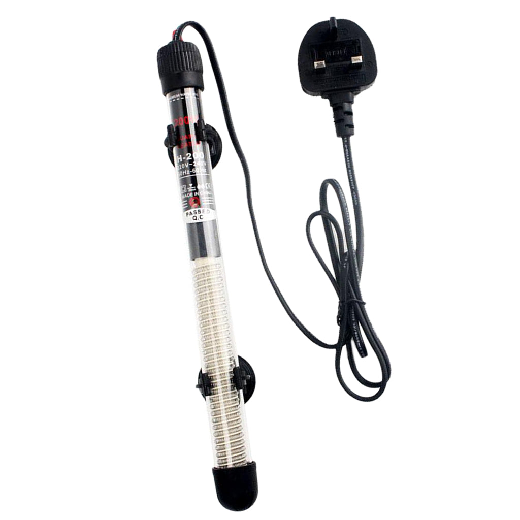 Adjustable Aquarium Fish Tank Water Heater for Fish Tank UK Plug 200W