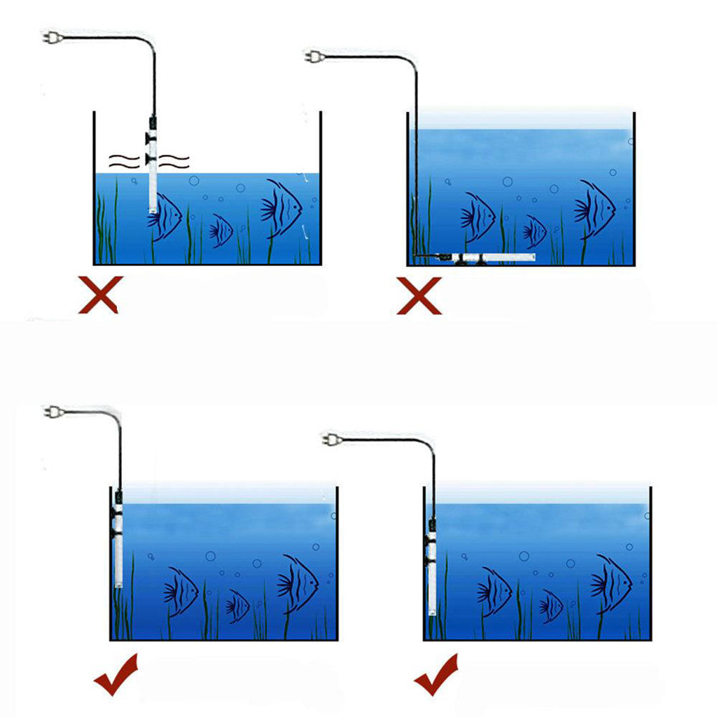 Adjustable Aquarium Fish Tank Water Heater for Fish Tank UK Plug 200W