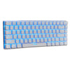 AJAZZ Mechanical Keyboard Portable 82 Keys Black Switches-White-Blue Light