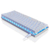 AJAZZ Mechanical Keyboard Portable 82 Keys Blue Switches-White-Blue Light