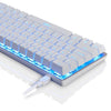 AJAZZ Mechanical Keyboard Portable 82 Keys Blue Switches-White-Blue Light