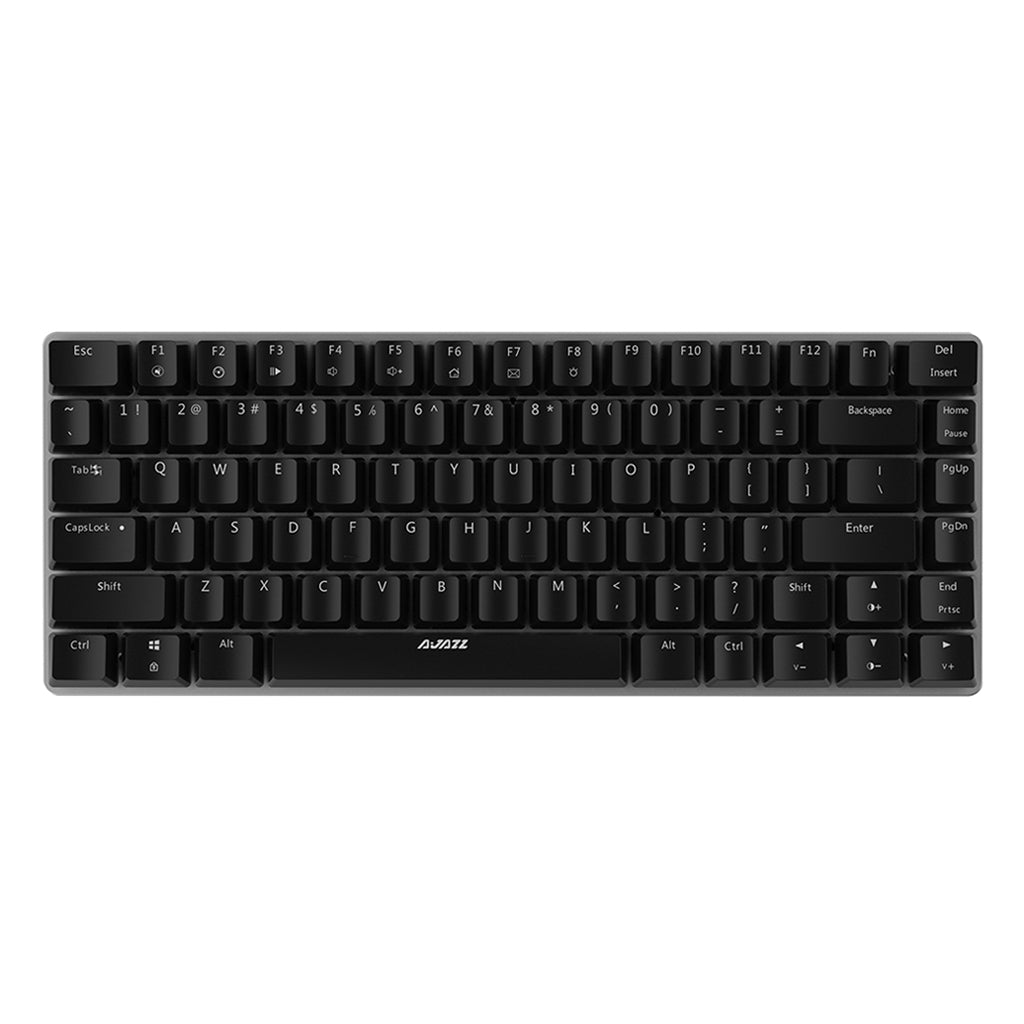 AJAZZ Mechanical Keyboard Portable 82 Keys Blue Switches-Black-No Light