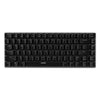 AJAZZ Mechanical Keyboard Portable 82 Keys Blue Switches-Black-No Light