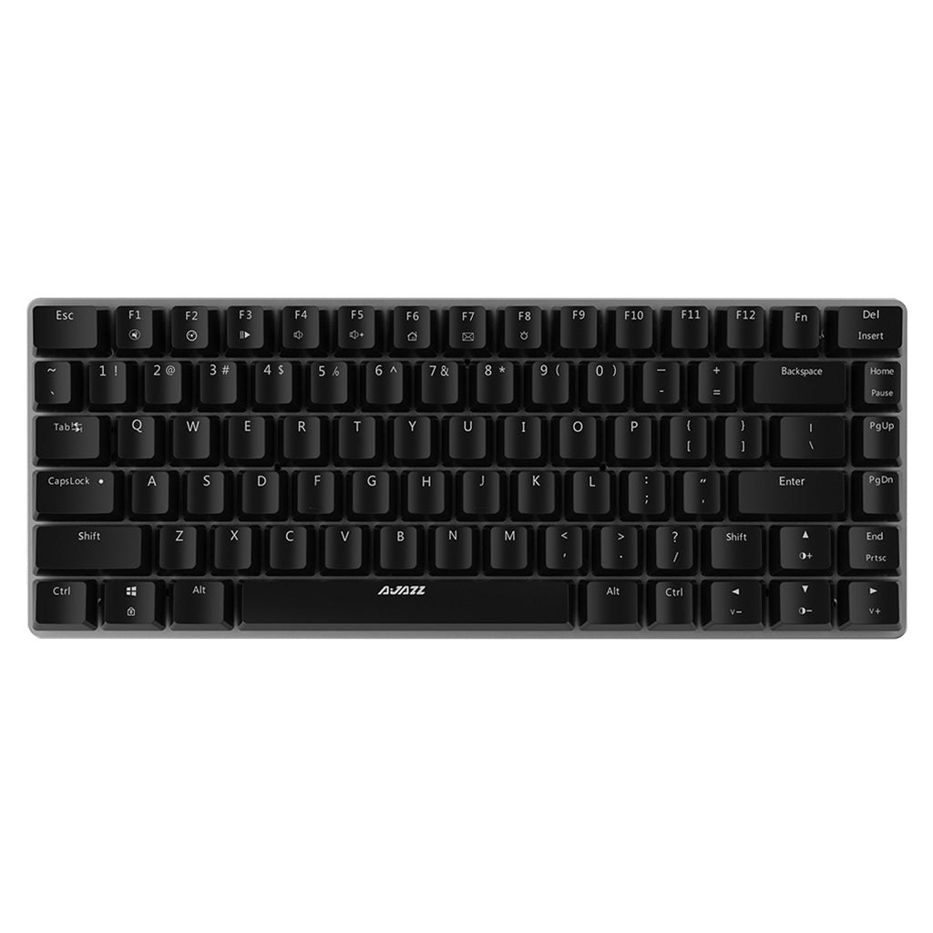 AJAZZ Mechanical Keyboard Portable 82 Keys Blue Switches-Black-No Light