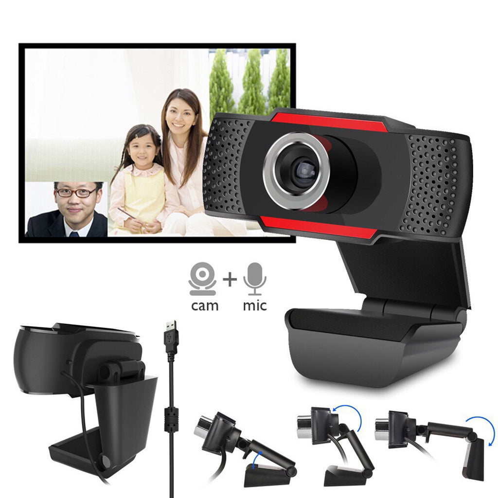 1 Piece HD Computer Webcam Laptop Desktop PC USB Web Camera with Mic 1080p