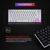 AJAZZ Mechanical Keyboard Portable 82 Keys Black Switches-White-No Light