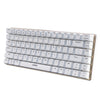 AJAZZ Mechanical Keyboard Portable 82 Keys Black Switches-White-No Light