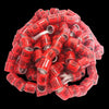 100Pcs Aluminium Pigeon Leg Rings 8 MM Red