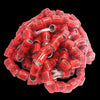 100Pcs Aluminium Pigeon Leg Rings 8 MM Red