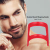 Men's Neckline Beard Shaping Template Trimming Guide Shaving Tool Red