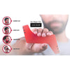 Men's Neckline Beard Shaping Template Trimming Guide Shaving Tool Red