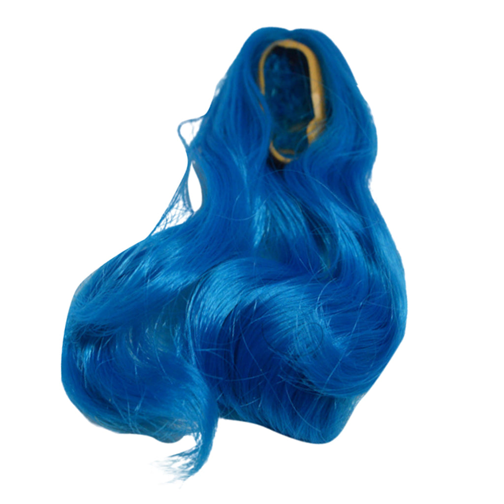 1/6 Scale Woman Hairpiece for 12 INCH Action Female Figures Blue