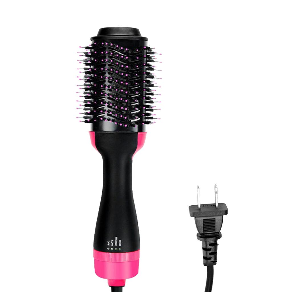 3 In1 One-Step Hair  Hot Air Straightening Blow Roller US plug