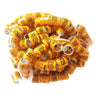 100Pcs Aluminium Pigeon Leg Rings 8 MM Orange