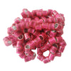 100Pcs Aluminium Pigeon Leg Rings 8 MM Pink