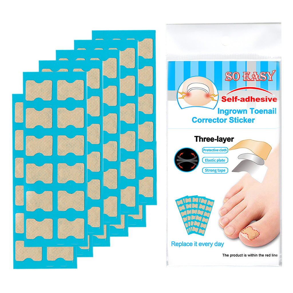 1 Set Ingrown Toenail Corrector Stickers Toe Nail Treatment Patch 120 Sheets