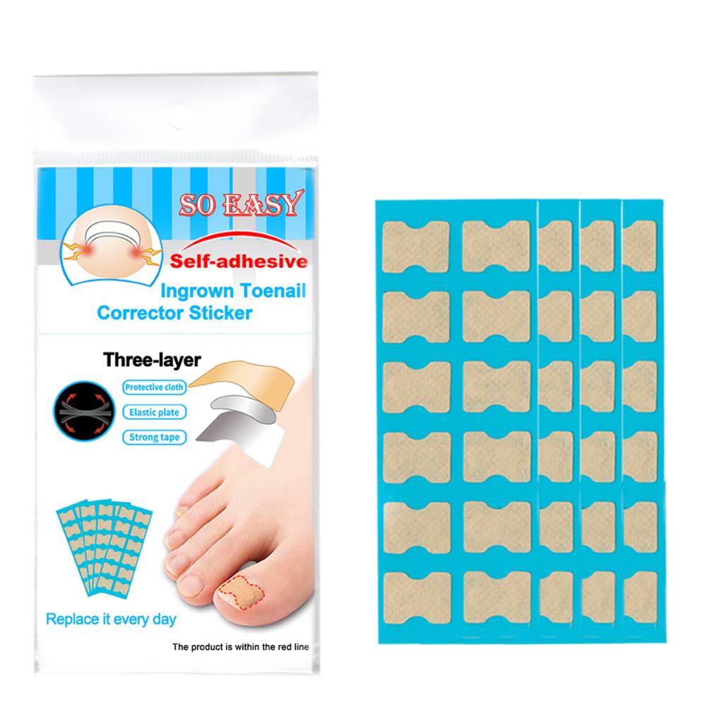 1 Set Ingrown Toenail Corrector Stickers Toe Nail Treatment Patch 120 Sheets