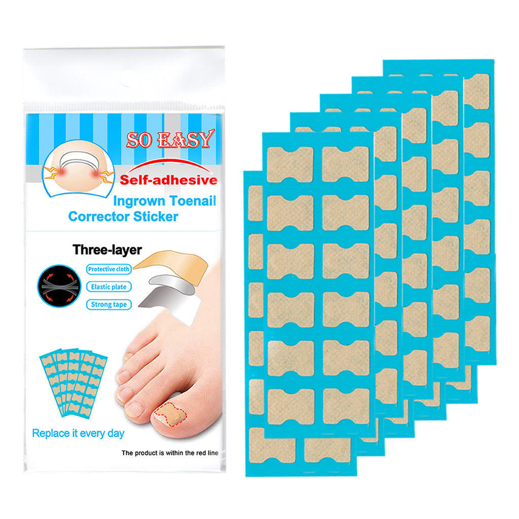 1 Set Ingrown Toenail Corrector Stickers Toe Nail Treatment Patch 120 Sheets