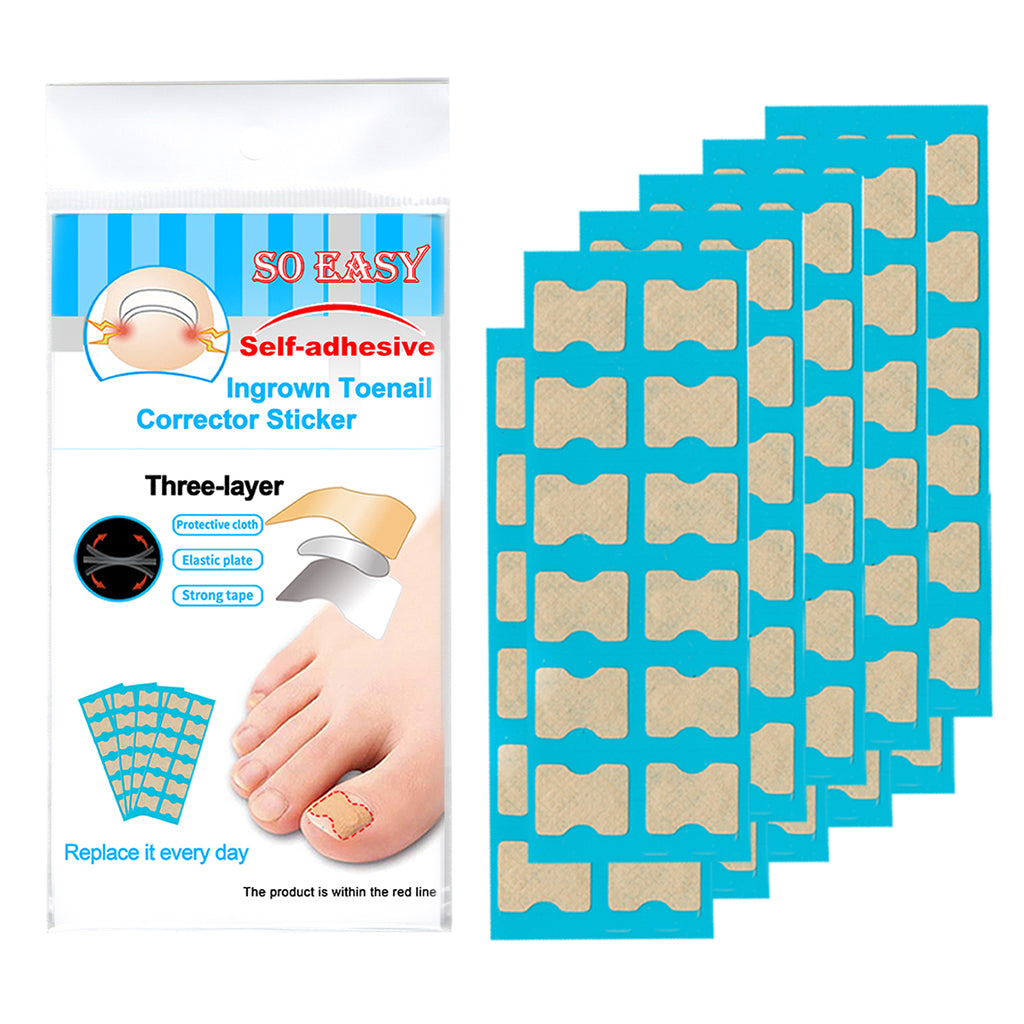 1 Set Ingrown Toenail Corrector Stickers Toe Nail Treatment Patch 120 Sheets