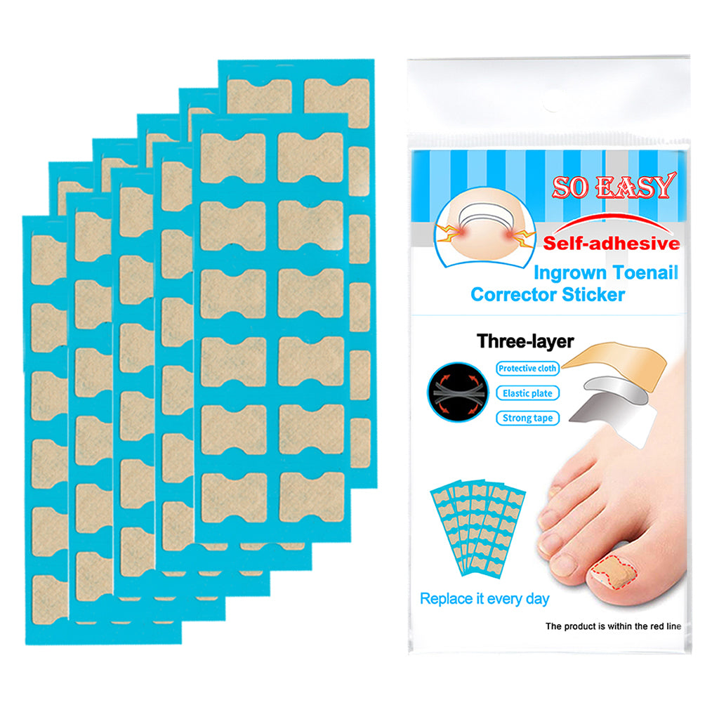 1 Set Ingrown Toenail Corrector Stickers Toe Nail Treatment Patch 120 Sheets